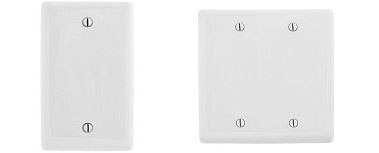 Blank switch plate covers
